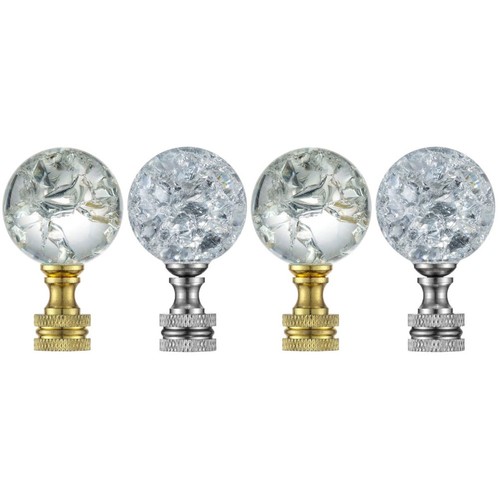 Glass lamp finial decorative - lamp,
