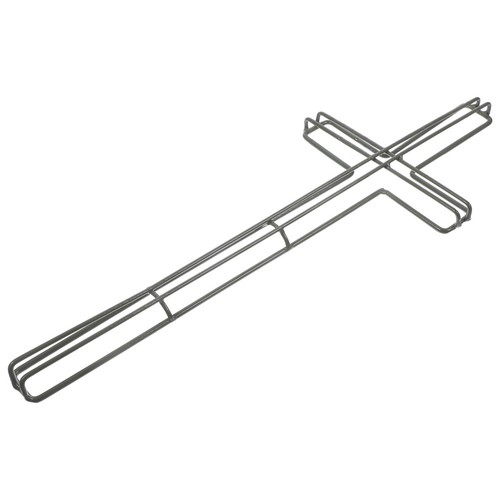 Cross shape iron wreath - shape, metal