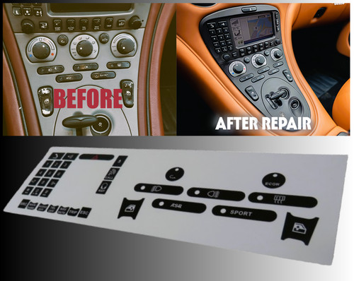 Button repair sticker set - repair,