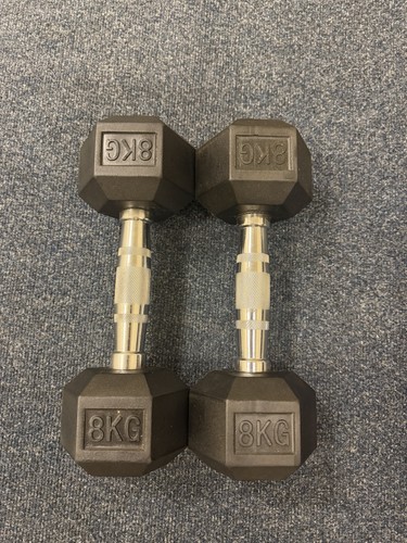 Bodymax rubber hex dumbbells - bodymax,