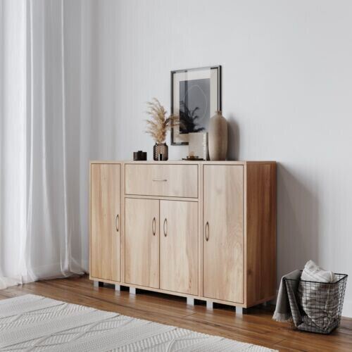 Oak wooden corner cabinet - oak,
