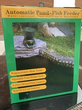 Auto pond fish feeder -