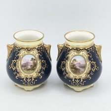 2 x Antique Coalport Twin