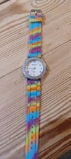 Berge Quartz Swiss Movement Watch E.T.C Co ltd New Battery Silicone Strap Colour