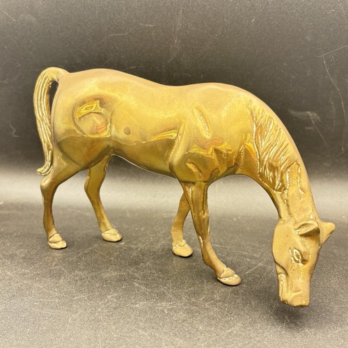 Brass horse figurine - horse, 5"