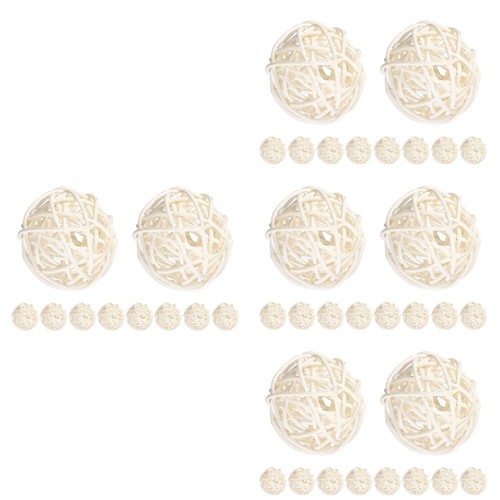 Creative 40pcs white rattan - white,