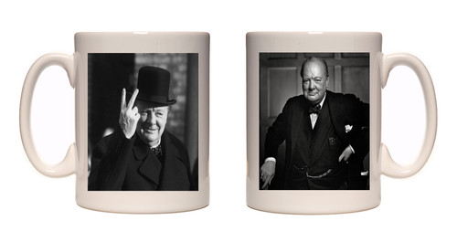 Winston churchill mug ww2 - winston,