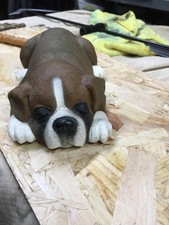 Vintage Sleeping Boxer Dog Puppy Novelty Telephone