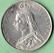 QUEEN VICTORIA HALF CROWN -