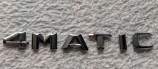 Genuine Mercedes-Benz 4MATIC Rear Boot Badge Emblem Chrome A45 AMG