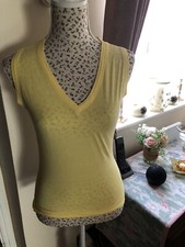 Hooch Ladies Top Size 8 Yellow