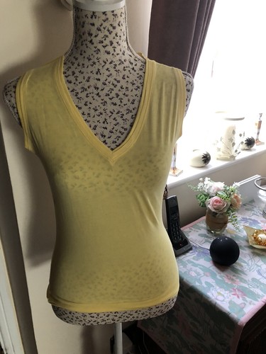 Hooch ladies top size yellow - hooch,
