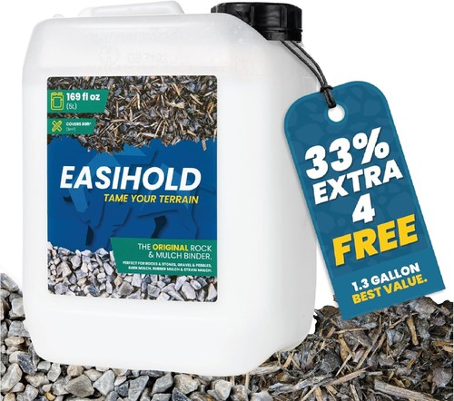 Mulch gravel glue non - mulch, &