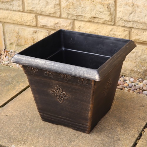 Square medley planter - medley, 37cm