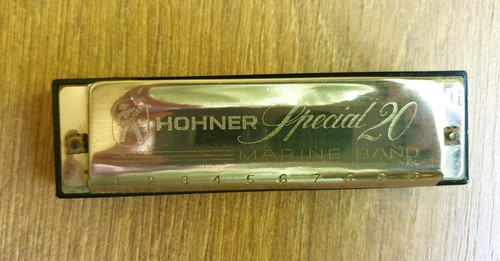 Hohner silver star harmonica - silver,