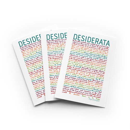 Desiderata rainbow quote - rainbow,