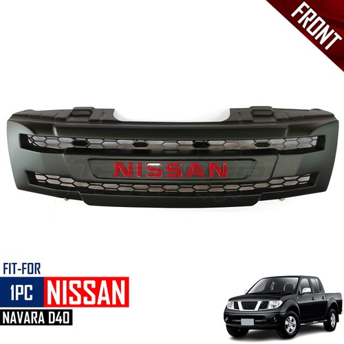Grille front black red - front, logo