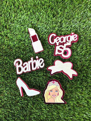 Barbie personalised cupcake - ,