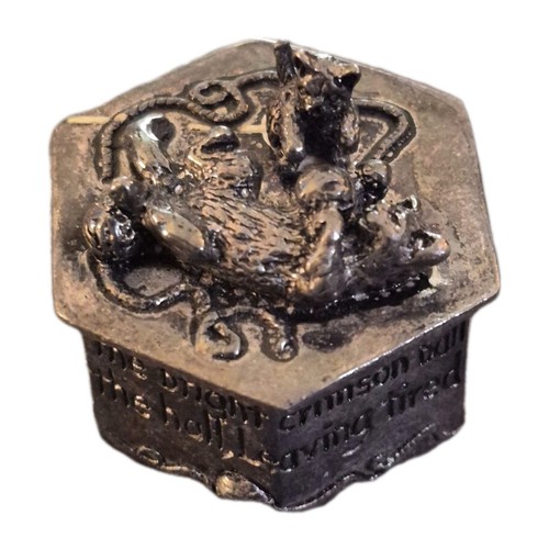 Silver scenes trinket - silver, box