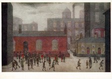 Art postcard lowry - art,