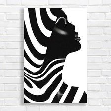 Modern Abstract Zebra Canvas