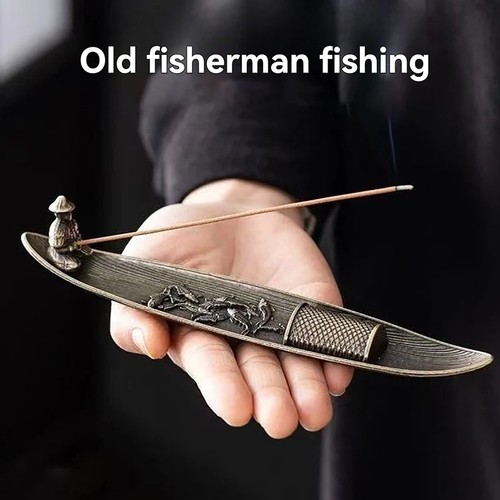 Fishing old man - man, boat