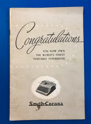 Vintage smith corona owners - vintage,