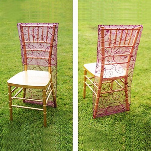 Chair slipcovers sheer - 10,