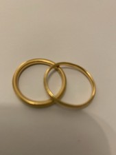 X2 Vintage 22ct Gold Wedding