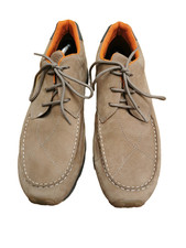 Ecco Receptor Shoes Mens Size EU 46 UK 11.5 Suede Leather Casual Lace Up