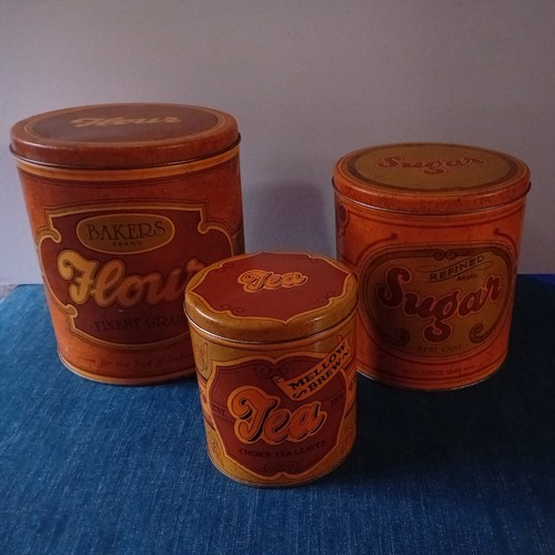 Vintage set tins - vintage, bakers