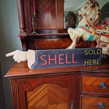 Shell Sold Here Hand Painted