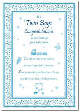 Doodlecards New Baby Twins
