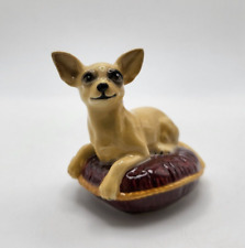 Cheeky Little Beswick Chihuahua Lying on a Cushion