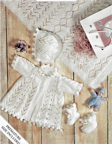 Baby knitting pattern matinee - knitting,