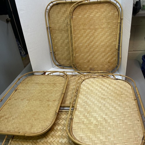 Vtg wicker rattan woven - vtg,