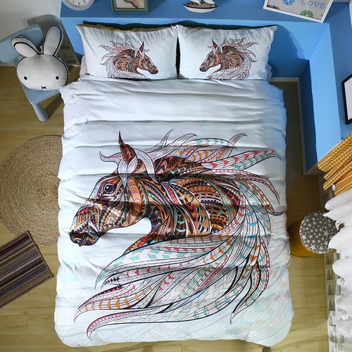 Horse abstract line art - 3d,