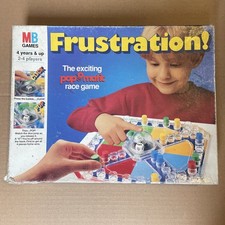 Frustration Board Game (1986) MB Games – Vintage Pop-O-Matic Complete