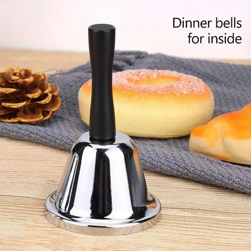 Stainless steel hand bell loud - steel,