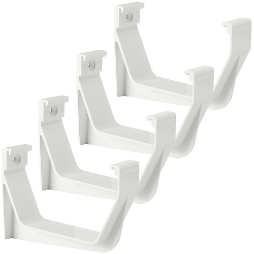 White exterior gutter support - white,