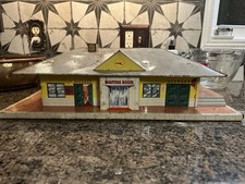Vintage Marx Train Tin Toy Glendale Depot Train Station O Gauge Model Train Stat