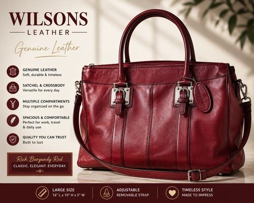 Wilsons leather red genuine - red,