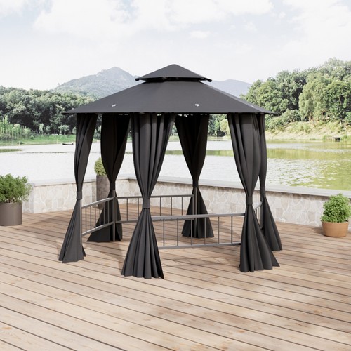 Deep grey hexagonal - grey,