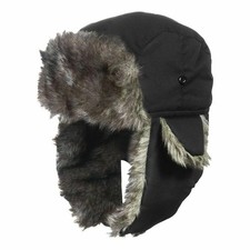 Unisex Winter Trapper Hat Aviator Bomber Cap with Ear Flaps Faux Fur Warm UK