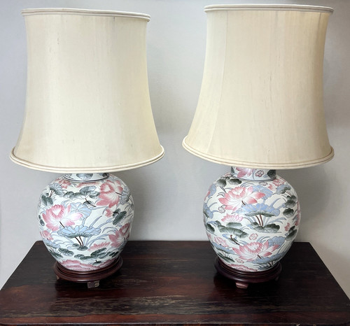 Pair chinese ceramic ginger - chinese,