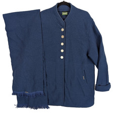 Geiger Royal Blue Wool Coat