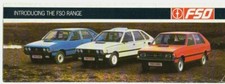 FSO Range 1987-1989 UK Market Foldout Sales Brochure 1300 1500 Polonez Pick-Up