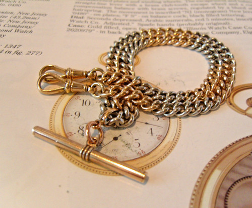 Pocket watch chain 18ct - chain, &