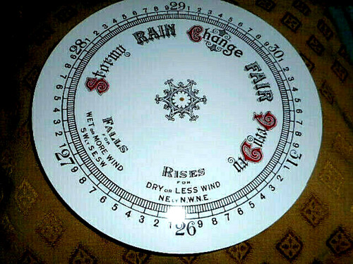 Barometer aneroid dial - dial, face