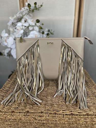 Biba genuine leather fringe